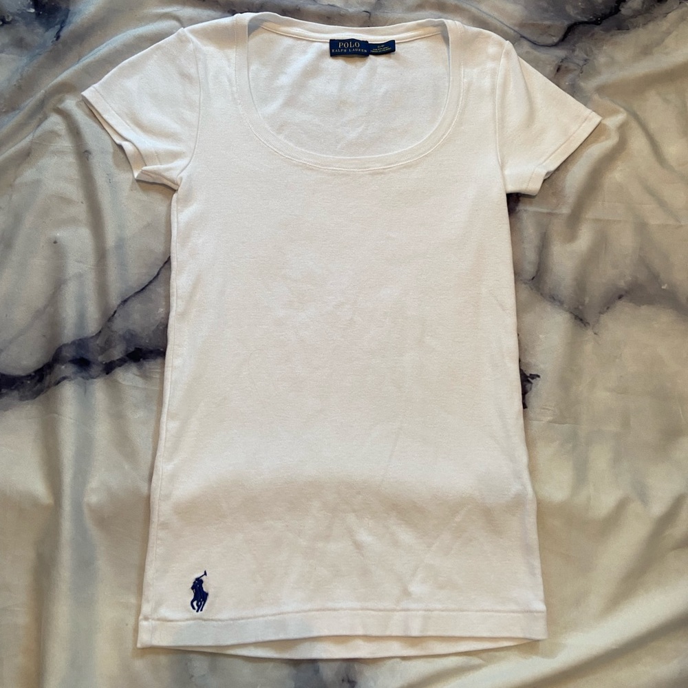 SOLD! SCOOP NECK POLO RALPH LAUREN TEE